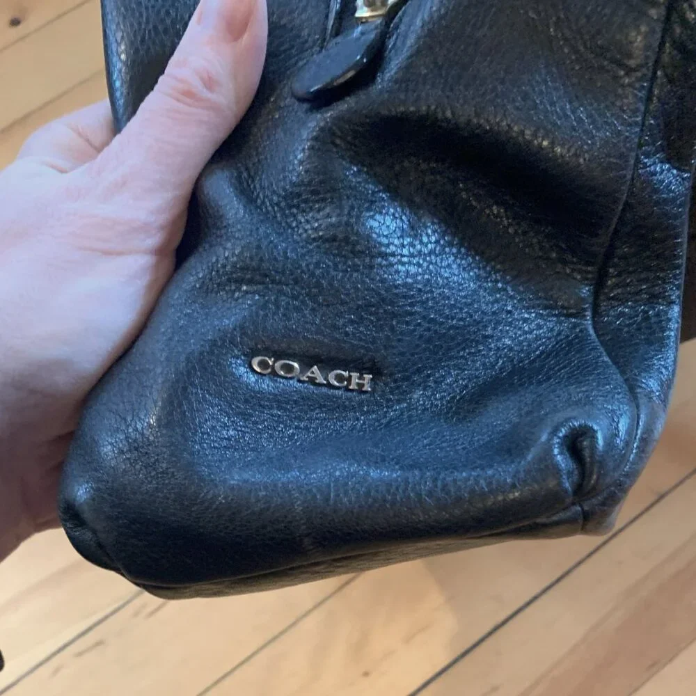 Black Coach Purse - Picture 3 of 8